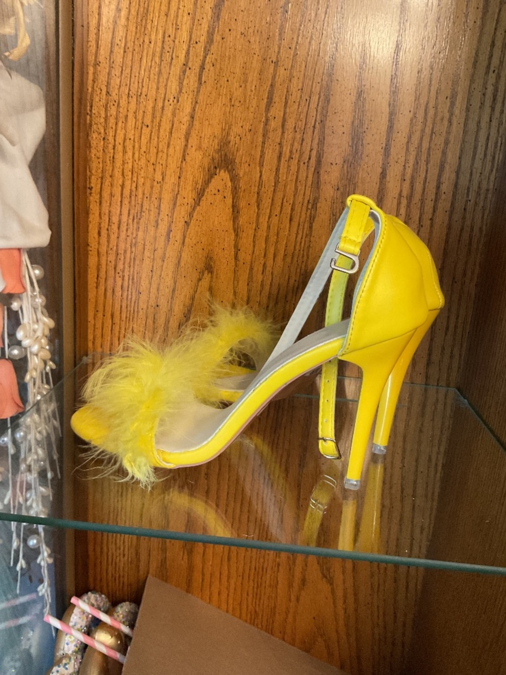 Savanna banana yellow heels